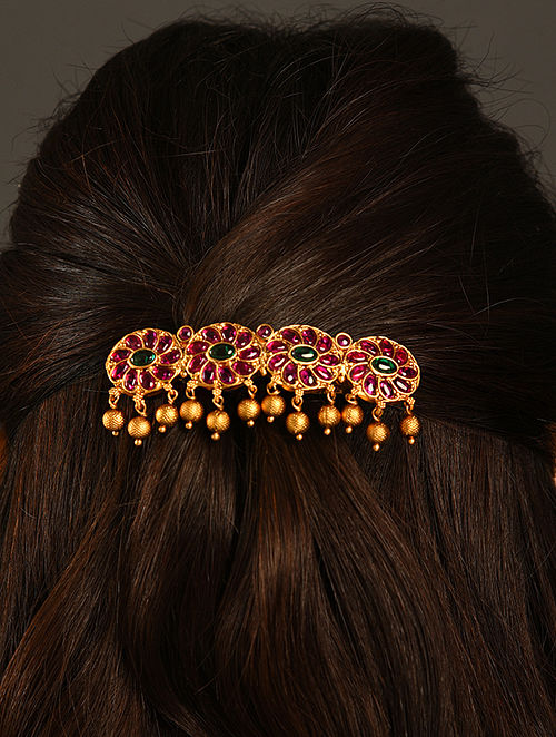 Gold Antique Hair Accessories  South India Jewels