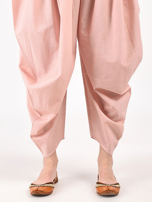 Buy GO COLORS Women Pink Solid 100 Cotton Patiala Pant Online at Best  Prices in India  JioMart