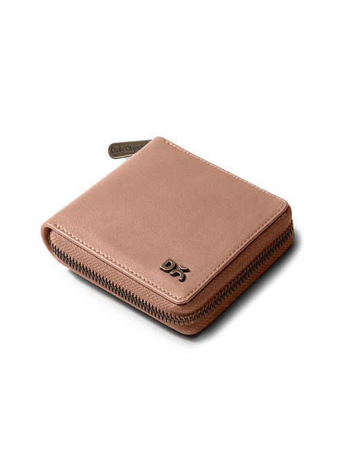 Pink Vegan Leather Wallet