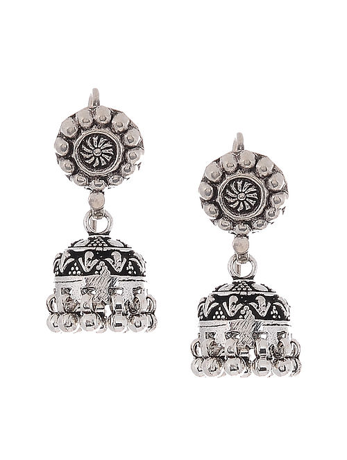Classic Silver Jhumkis
