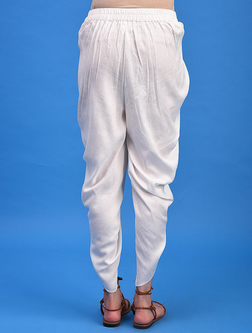 Buy SHADES White Cotton Dhoti Pants for Women Online  Tata CLiQ