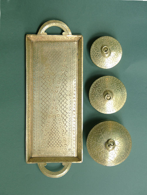 Brass Tray with Dabro