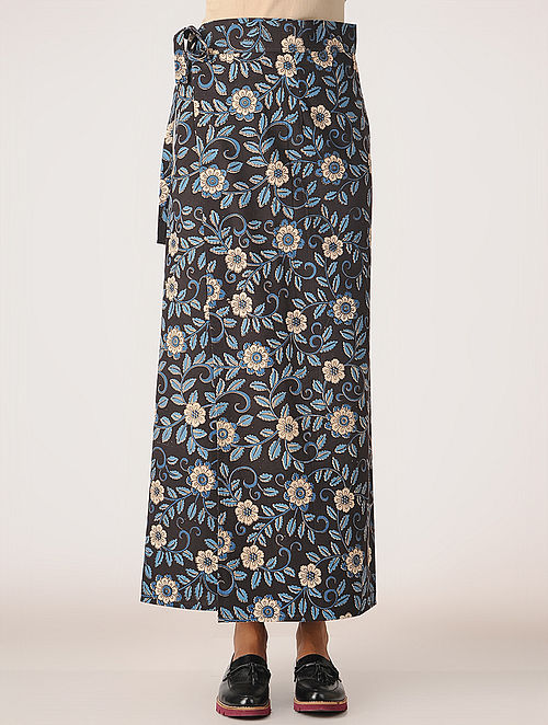 Aartyz Casual umbrella pattern skirt in kalamkari print  aArtyz