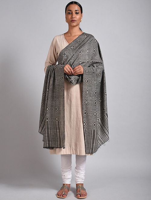 Buy Grey Pashmina Shawl Online at Jaypore.com