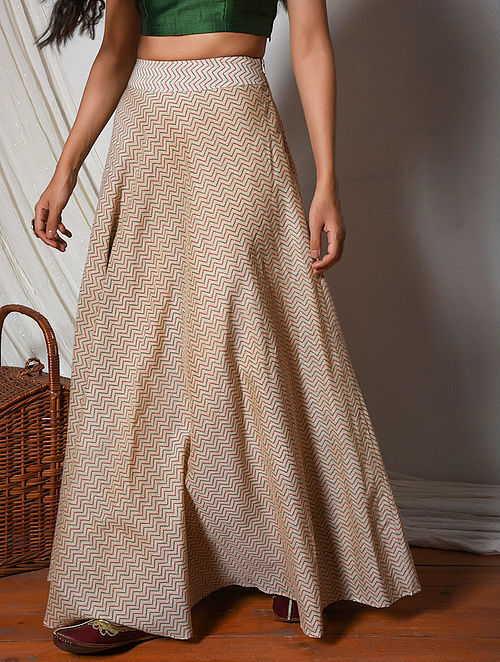 Buy Women Maroon Chanderi Floral Crop Top With Anarkali Skirt Online at  Sassafras