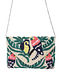 Multicolored Embroidered Jute Clutch