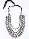 Silver Tone Tribal Afghani Necklace