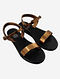 Bronze Handcrafted Faux Leather Sandals