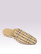 Beige Grey Handcrafted Jacquard Mules for Men