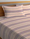 Multicolor Striped Cotton Bed Cover Set
