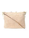Beige Handcrafted Beaded Cotton Jute Sling Bag