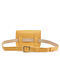 Yellow Handcrafted Faux Leather Waist Bag