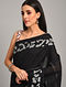 Black Handwoven Jamdani  Cotton Saree