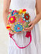 Multicolored Hand Embroidered Jute Sling Bag