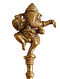 Antique Brass Ganesha Havan Spoon (L-9in, W-2.5in,H-1in)
