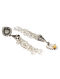 White Kundan Silver Jhumki Earrings With CZ 