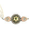 Green Kundan Silver Choker With Labrodorite And Pearls