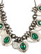 Green Silver Necklace With Emerald 