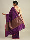 Purple Handwoven  Benarasi Silk  Saree