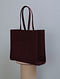 Purple Handcrafted Genuine Leather Tote Bag