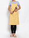 Yellow Cotton Blend Apron (L-34in,W-28in)