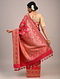 Pink Handwoven Benarasi Silk Saree 