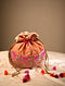 Orange Pink Handcrafted Silk Potli