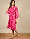 Fuchsia Pink Printed Cotton Dress