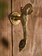 Antique Brass Bird Door Handle (L- 7.5in, W- 1.7in, H- 5in)