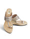 Champegne Handcrafted Faux Leather Kolhapuri Wedges