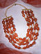 Agate Beaded Handcrafted Layered Necklace with Swarovski and Aventurine