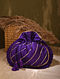 Purple Handcrafted Cotton Silk Potli With Gota Work