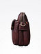 Maroon Handcrafted Genuine Leather Sling Bag