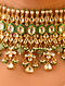 Green Gold Tone Kundan Choker Necklace Set with Maangtikka