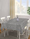 Grey Cotton Table Cover (L-72in, W-52in)