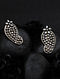 Tribal Silver Earrings With Pearls 