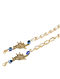 Gold Plated Handcrafted Maskchain With Pearls