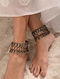 Tribal Silver Anklets (Pair)