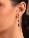 Sterling Silver Earrings With Amethyst