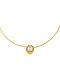 Gold Plated Handcrafted Necklace with Pearl