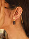Black Gold Plated Handcrafted Earrigs with Onyx