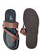 Black Brown Handcrafted Leather Flats For Men