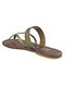 Antique Gold Brown Handcrafted Faux Leather Flats