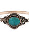 Tribal Silver Bracelet With Turquoise