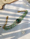 Green Dual Tone Handcrafted Bracelet