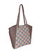 Multicolored Handcrafted Faux Leather Tote Bag