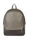 Olive Handcrafted Genuine Leather Laptop Backpack For Men(15in)