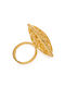 Gold Tone Handcrafted Adjustable Ring