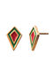Red Green Gold Silver Earrings For Kids