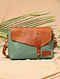 Dark Green Handcrafted Canvas Cotton Sling Bag